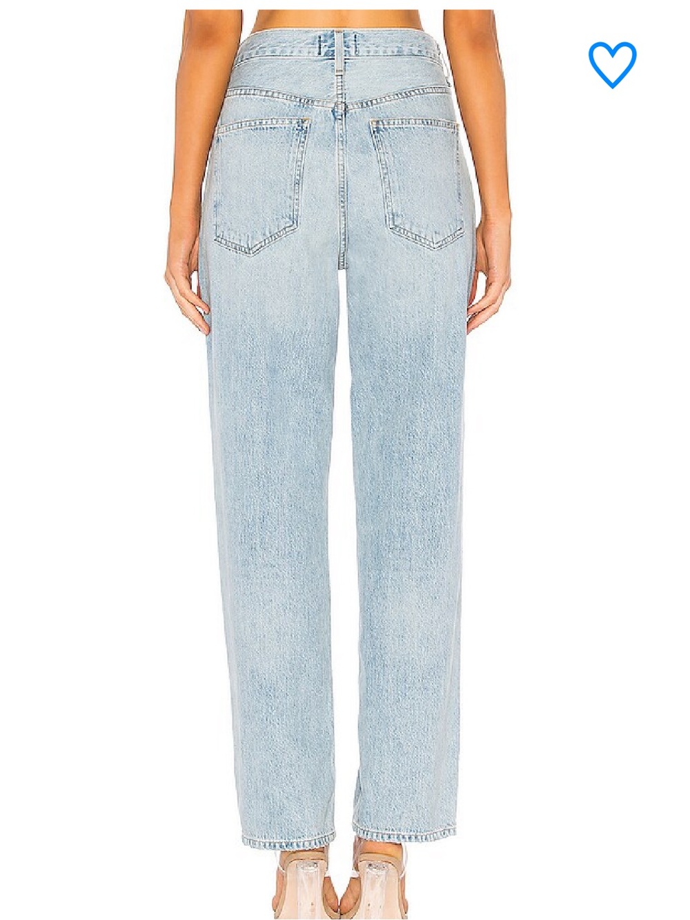 AGOLDE criss cross upsized jean in suburbia size 25 - Picture 3 of 9